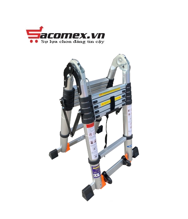 Thang nhôm rút chữ A Ninda ND-38AIS