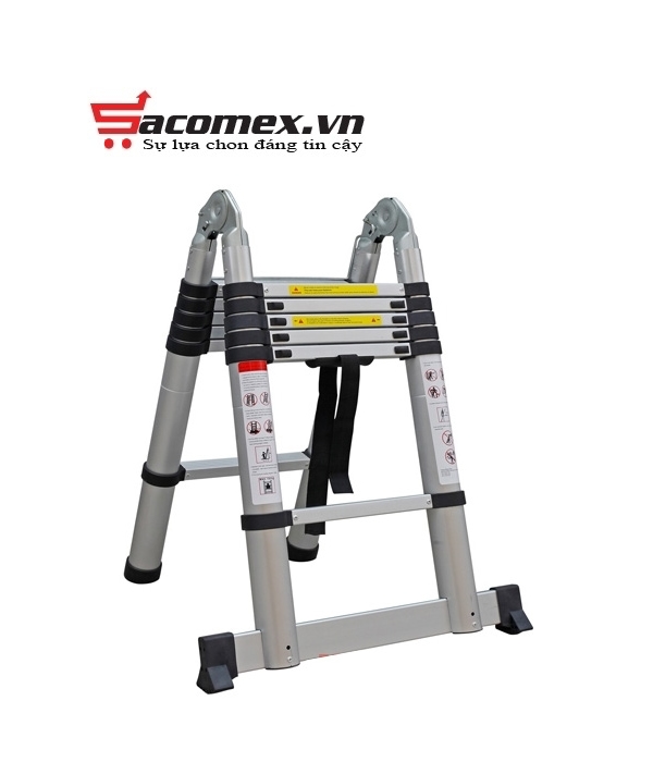 Thang nhôm rút chữ A Ninda ND-38AI 