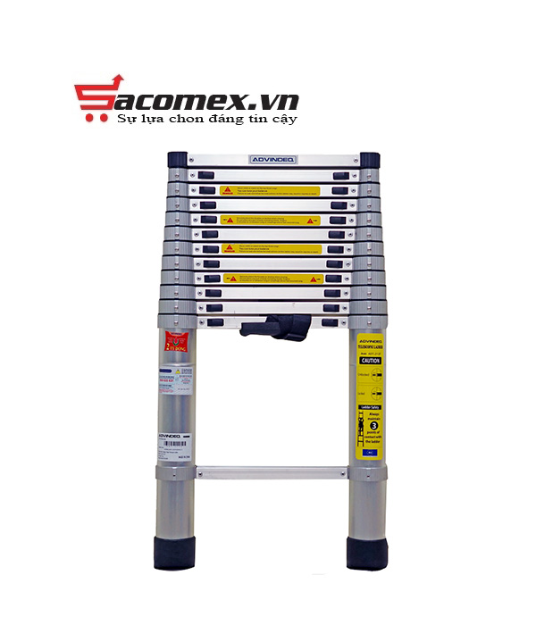 Thang nhôm rút gọn đơn Advindeq ADT212F