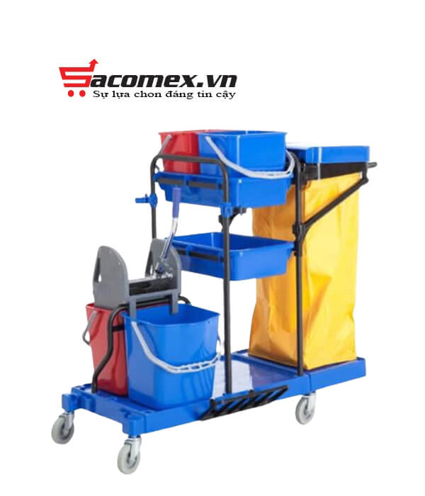 Xe đẩy dọn vệ sinh công nghiệp HiClean HC173