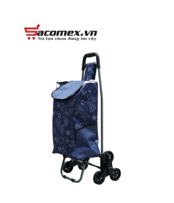Xe kéo đi chợ leo cầu thang kèm túi tiện lơi Fujihome ST-30D6